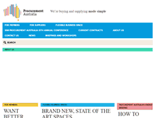 Tablet Screenshot of procurementaustralia.com.au
